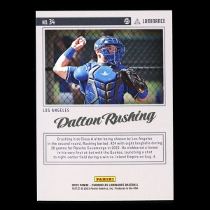 Dalton Rushing 2023 Panini Chronicles Luminance Dodgers