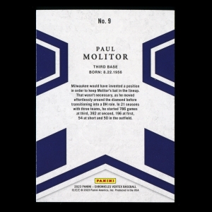 Paul Molitor 2023 Panini Chronicles Vertex Brewers