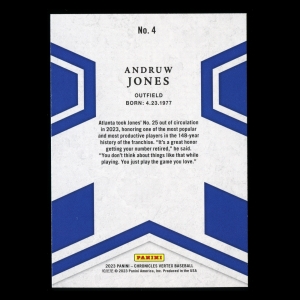Andruw Jones 2023 Panini Chronicles Vertex Braves