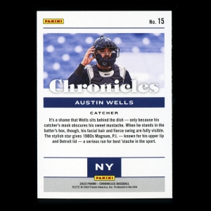 Austin Wells 2023 Panini Chronicles Yankees