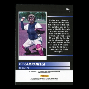 Roy Campanella 2023 Panini Chronicles Pinnacle Dodgers