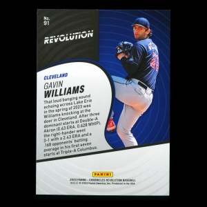 Gavin Williams RC 2023 Panini Chronicles Revolution Rookie Guardians