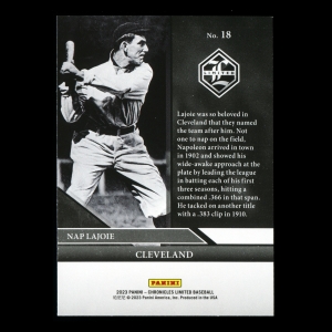 Nap Lajoie 2023 Panini Chronicles Limited Naps