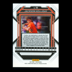 Jackson Holliday 2023 Panini Prizm Orioles