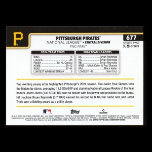 Pittsburgh Pirates 2025 Topps Team Card Pirates