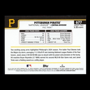 Pittsburgh Pirates 2025 Topps Team Card Pirates