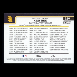 Xander Bogaerts 2025 Topps Checklist Padres