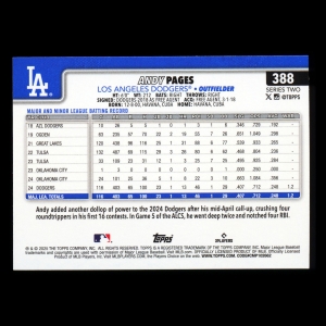 Andy Pages 2025 Topps Future Stars Dodgers