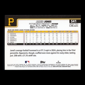 Jared Jones 2025 Topps Future Stars Pirates