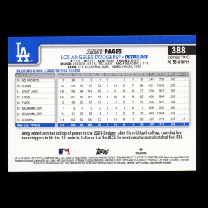 Andy Pages 2025 Topps Future Stars Dodgers