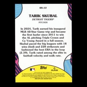 Tarik Skubal 2025 Topps Summer Superstars Tigers