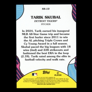 Tarik Skubal 2025 Topps Summer Superstars Tigers