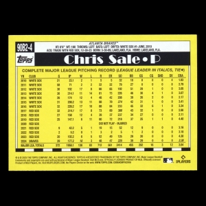 Chris Sale 2025 Topps '90 Topps Series 2 Retro Braves