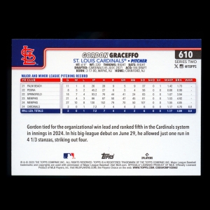 Gordon Graceffo RC 2025 Topps Sandglitter Rookie Cardinals