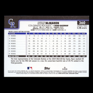 Ryan McMahon 2025 Topps Sandglitter Rockies