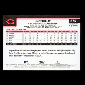 Jake Fraley 2025 Topps Sandglitter Reds