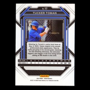 Tucker Toman 2023 Prizm Blue Jays