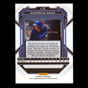 Roderick Arias 2023 Prizm Yankees