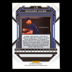 Edouard Julien 2023 Prizm Twins