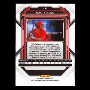 Hao-Yu Lee 2023 Prizm Phillies