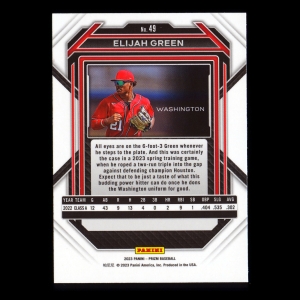 Elijah Green 2023 Prizm Nationals