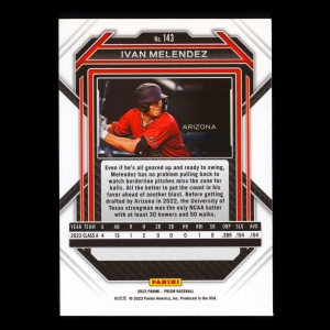 Ivan Melendez 2023 Prizm Diamondbacks