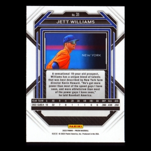 Jett Williams 2023 Prizm Mets