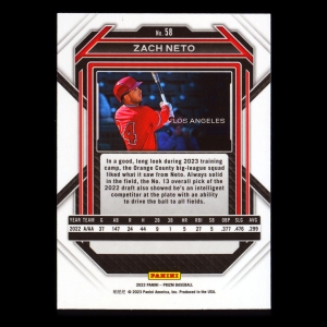 Zach Neto 2023 Prizm Angels