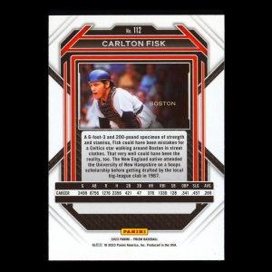 Carlton Fisk 2023 Prizm Red Sox