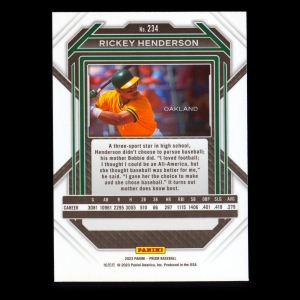Rickey Henderson 2023 Prizm Athletics