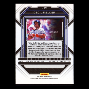 Cecil Fielder 2023 Prizm Tigers