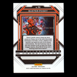 Buster Posey 2023 Prizm Giants