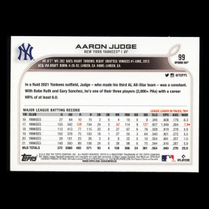 Aaron Judge 2022 Topps Opening Day Yankees