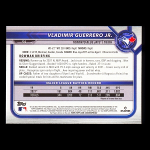 Vladimir Guerrero Jr. 2022 Bowman Blue Jays