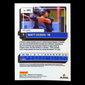 Matt Olson 2022 Donruss Optic Braves