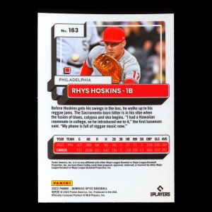 Rhys Hoskins 2022 Donruss Optic Phillies