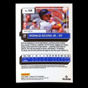 Ronald Acuna Jr. 2022 Donruss Optic Braves