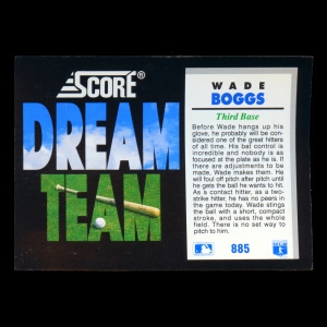 Wade Boggs 1992 Score Dream Team Red Sox