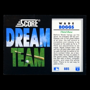 Wade Boggs 1992 Score Dream Team Red Sox