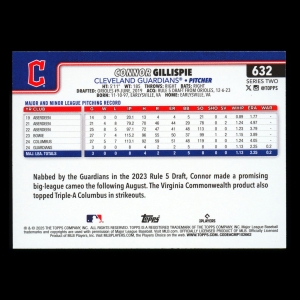 Connor Gillispie RC 2025 Topps Rookie Guardians