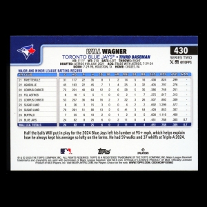 Will Wagner RC 2025 Topps Rookie Blue Jays