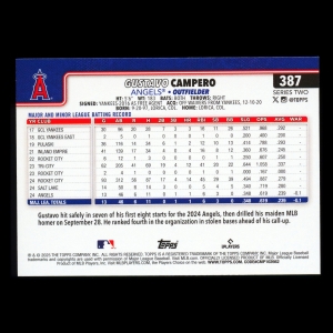 Gustavo Campero RC 2025 Topps Rookie Angels