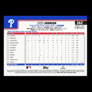 Seth Johnson RC 2025 Topps Rookie Phillies