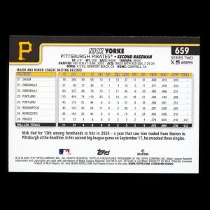 Nick Yorke RC 2025 Topps Rookie Pirates
