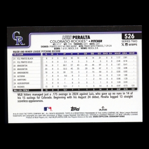 Luis Peralta RC 2025 Topps Rookie Rockies