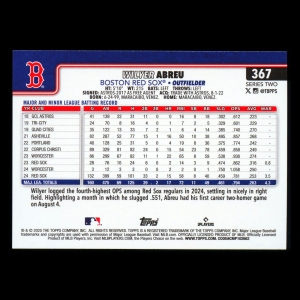 Wilyer Abreu 2025 Topps Future Stars Red Sox