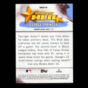 George Springer 2025 Topps Stars of MLB Blue Jays