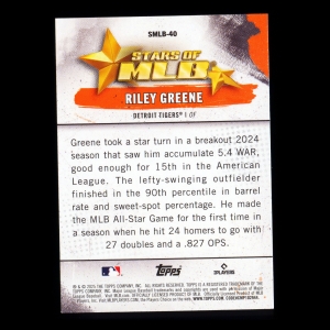 Riley Greene 2025 Topps Stars of MLB Tigers