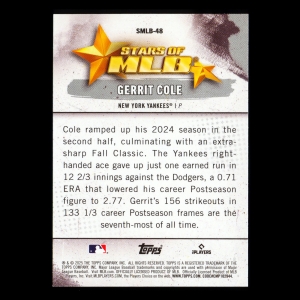 Gerrit Cole 2025 Topps Stars of MLB Yankees
