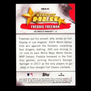 Freddie Freeman 2025 Topps Stars of MLB Dodgers